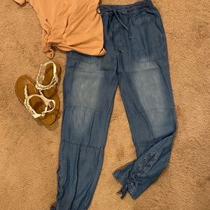 Drawstring Tencil Joggers